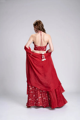 On My Way Embroidered Lehenga Set On My Way Embroidered Lehenga Set