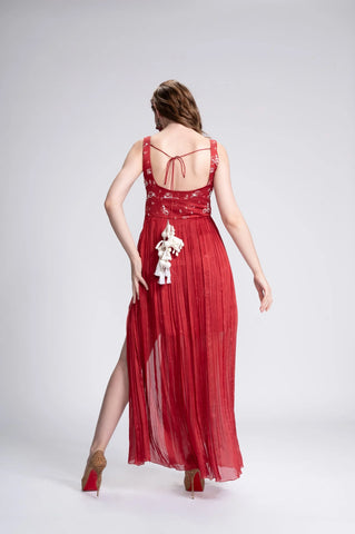 On My Way Embroidered Gown On My Way Embroidered Gown