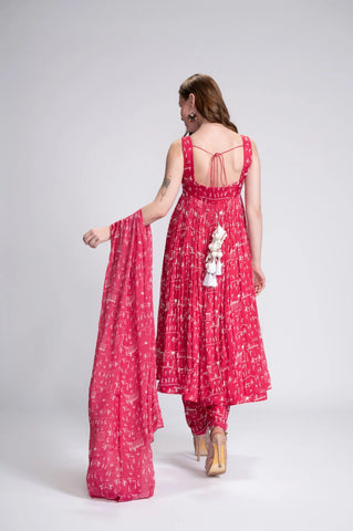 Party Tribe Embroidered Anarkali Set Party Tribe Embroidered Anarkali Set