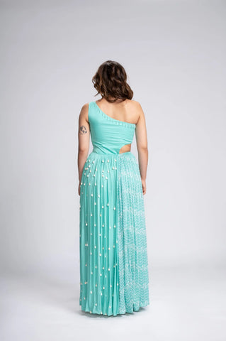 Queen's Necklace Embroidered Gown Queen's Necklace Embroidered Gown