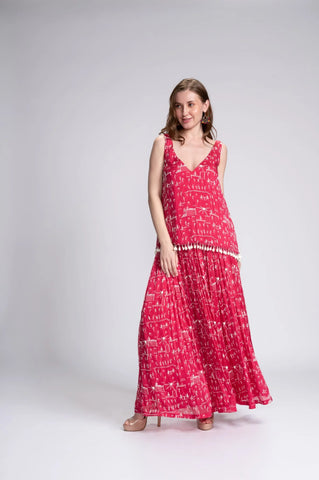 Party Tribe Embroidered Sharara Set Party Tribe Embroidered Sharara Set