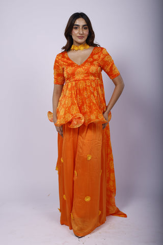 Genda Fool Sharara Set