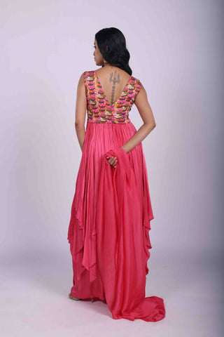 Phool Basket Anarkali Set