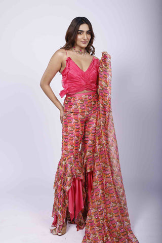 Phool Basket Sharara Set