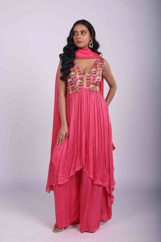 Phool Basket Anarkali Set