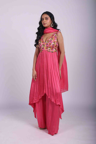 Phool Basket Anarkali Set