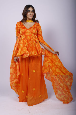 Genda Fool Sharara Set