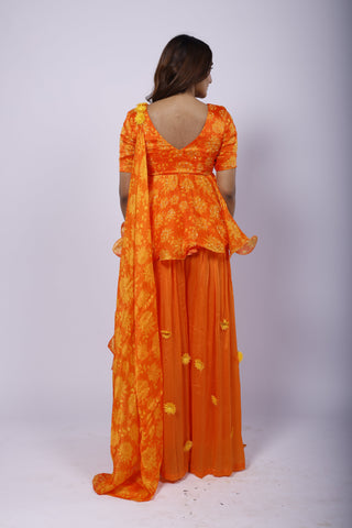 Genda Fool Sharara Set