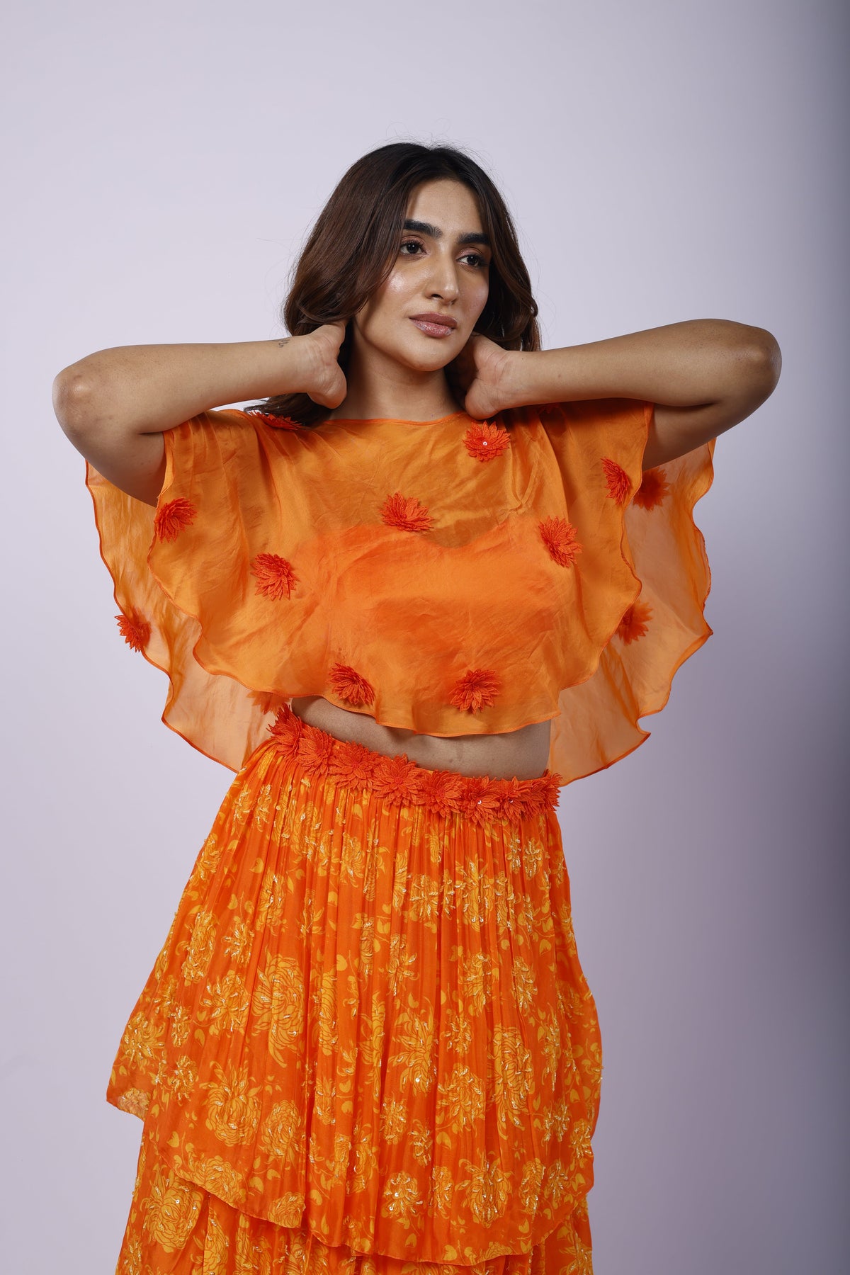Genda Fool Lehenga Set
