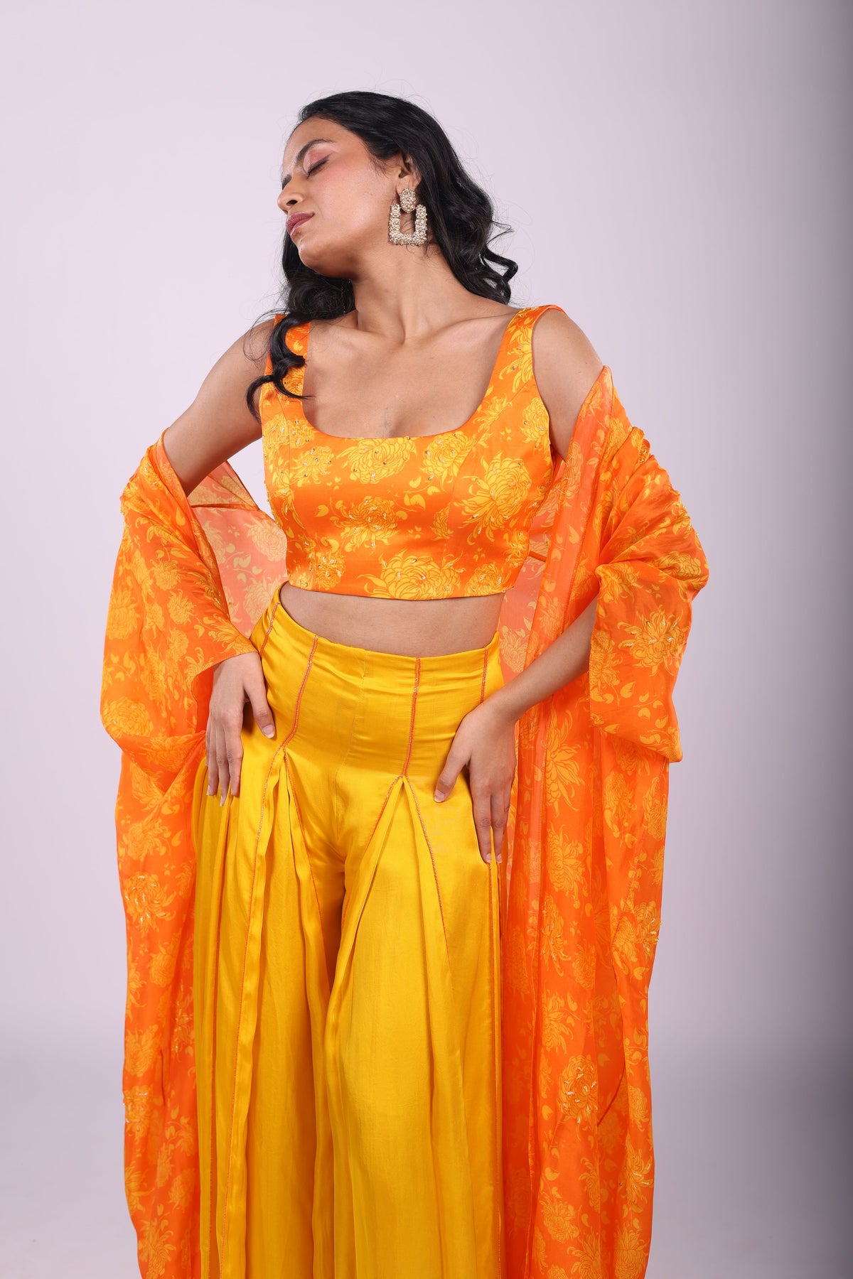 Genda Fool Sharara Set