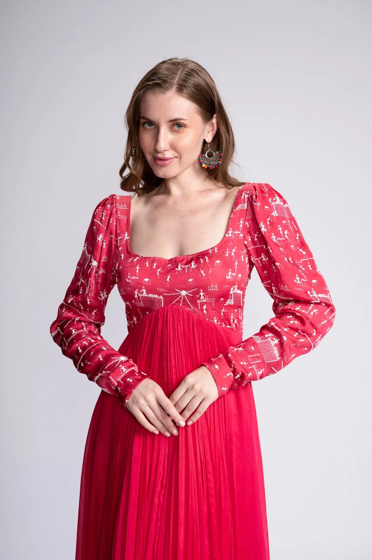 Party Tribe Embroidered Gown