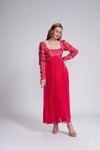 Party Tribe Embroidered Gown